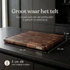 Deleca Walnoot Kopshouten Snijplank met Sapgeul - Hakblok Productafbeelding-voorbeeld 11
