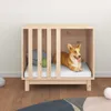 vidaXL Hundehütte 70x50x62 cm Massivholz Kiefer Produktbild-Vorschau 3