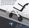 Faltbarer Rollstuhl, leichter, tragbarer Transport- und Produktbild-Vorschau 6