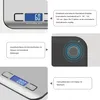 A collage of close-up images showcasing different features of a digital kitchen scale. Produktbild-Vorschau