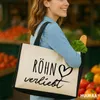 Huuraa Jutetasche Röhn verliebt 21 Liter Black Jute und Produktbild-Vorschau 2