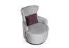 Runder Clubsessel Sofa Couch Relax Einsitzer Polster Möbel Produktbild-Vorschau 2