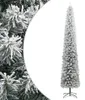 vidaXL Vianočný stromček Slim so stojanom Snowy 270 cm PVC Náhľad obrázku produktu 7