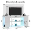 TV Lowboard mit LED-Beleuchtung & Fernbedienung, 120cm Produktbild-Vorschau 2