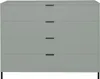 Kommode Erna 119x45x102 Pinie Green matt Lack 14722-Q Produktbild-Vorschau 1
