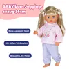 BABY born Jogginganzug, mit rosa Langarm-Shirt und lila Produktbild-Vorschau 2