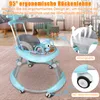 Klappbar Babywalker Lauflernhilfe mit Musik und Spieltisch Produktbild-Vorschau 6