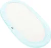 A mint green fitted sheet with an elastic band around the edge, laid flat on a white background. Produktbild-Vorschau