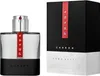 A product shot of Prada Luna Rossa Carbon Eau de Toilette for men and its packaging. Produktbild-Vorschau