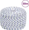 vidaXL Corda da barca bianca 6 mm 50 m polipropilene Anteprima dell’immagine prodotto 6