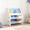 Kinderregal ‘Ponteceso’ mit 2 Ablagefächern und 6 Faltboxen Produktbild-Vorschau 1