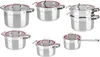 Set di 5 pentole con coperchi + vaporiera a induzione Anteprima dell’immagine prodotto 10