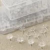 50 Stück Transparente Reißzwecken,16mm Pinnadeln, Produktbild-Vorschau 3