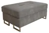 Masseno Polsterhocker BARLET Pouf Grau 100x60 cm Produktbild-Vorschau 2