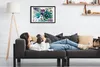 Bild 60x40 MDF-Rahmen, Wandkunst tropische Blumen Produktbild-Vorschau 2