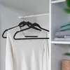 WENKO 15er Set Kleider Bügel Form Hosen Stange Wäsche Anti Produktbild-Vorschau 2