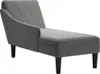 vidaXL Chaise longue avec coussin et accoudoir droit Tissu Voir les images du produit 9