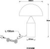 Globo Lighting Tischleuchte Metall messingfarben matt, Produktbild-Vorschau 5