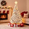 228cm Künstlicher Weihnachtsbaum mit Schnee, 1405 Spitzen, Produktbild-Vorschau 2