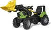 A toy tractor with a front loader, shown from a three-quarter front angle against a white background. Produktbild-Vorschau