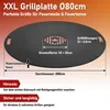 Vigevee Feuerplatte 80cm massive 5mm Grillplatte für die Produktbild-Vorschau 3