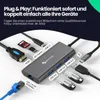 Siltcon® 8-in-1 USB-C Hub Dockingstation – HDMI 4K 30Hz, Produktbild-Vorschau 3
