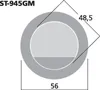 LS-Terminal ST-945GM rund Ø 48,5 mm vergoldete Kontakte 4mm Produktbild-Vorschau 2