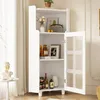 MODFU Moderner Eckschrank Badezimmerschrank Hochschrank mit Produktbild-Vorschau 5