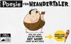 Illustration of a Neanderthal reading a book, with text and icons related to a game. Anteprima dell’immagine prodotto