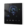 A digital thermostat with a black screen and white casing, displayed against a white background. Podgląd zdjęcia produktu