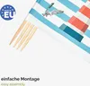 Brise-vent et brise-vue Garronda pour plage, 4 m de long, Voir les images du produit 3