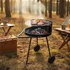 Carrello barbecue con ruote e griglia regolabile - 68 x 42 Anteprima dell’immagine prodotto 7