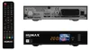 A satellite receiver and its remote control are shown against a white background. Produktbild-Vorschau