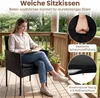 Set di mobili da giardino in polyrattan COSTWAY, 3 pezzi. Anteprima dell’immagine prodotto 6