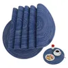 OKWISH 6er Set Tischsets Abwaschbar Rund, Platzsets Blau Produktbild-Vorschau 1