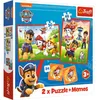 Trefl Paw Patrol Puzzle + Memos 2w1 Psi Patrol Psia ekipa w Podgląd zdjęcia produktu 1