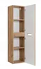 A tall, narrow cabinet with its door open, showing shelves inside. Náhľad obrázku produktu