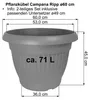 MePla - Set - Kübel Campana Ripp ø 60 + US ø 49 cm Produktbild-Vorschau 2