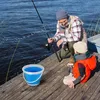 Skládací vědro, modré, objem 10 l Náhled obrázku produktu 7