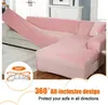 2er Set L-Form Sofabezug Couchbezug Schonbezug, Universelle Produktbild-Vorschau 5