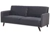 BELIANI Sofa rozkładana szara welurowa 3-osobowa z funkcją Podgląd zdjęcia produktu 4