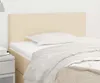 vidaXL Tête de lit Crème 80x5x78/88 cm Tissu - Tête & Pieds Voir les images du produit 2