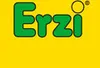 The image shows the brand name 'Erzi' in green letters with a black outline on a yellow background. There is also a small orange circle above the letter 'i'. Produktbild-Vorschau