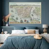 MuchoWow® Poster Geschichte - Karte - Jahrgang 180x120 cm - Produktbild-Vorschau 4