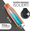 Vezato Trinkflasche Edelstahl - BPA-freie Isolierflasche Produktbild-Vorschau 2
