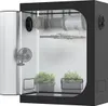 120x60x150 Deluxe 600D Black Zuchtzelt Gewächshaus Grow Box Produktbild-Vorschau 1