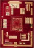 Tapiso Teppich ATLAS modern rot beige Wohnzimmer  140 x 200 Produktbild-Vorschau 2
