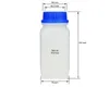 5x 500 ml Weithals-Flasche mit blauem Deckel, naturfarben, Produktbild-Vorschau 2
