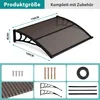 Peviasot, daszczyk nad drzwi wejściowe z rynną, 150 x 100 Podgląd zdjęcia produktu 2