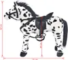 vidaXL Cavallo di peluche in piedi bianco e nero XXL Anteprima dell’immagine prodotto 6